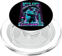 Festival di musica EDM Rave Papi Trippy David Statue Techno PopSockets PopGrip per MagSafe
