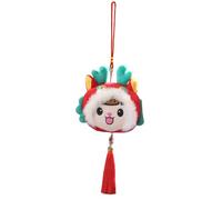 Festival Drago Peluche Giocattolo Nuovo Anno Drago Mascotte Portachiavi Ciondolo Zaino Borsa Auto Portachiavi Decor Kid Capodanno Peluche Zaino Borsa Auto Chiave Ringraziamento Bambini Natale