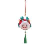 Festival Drago Peluche Giocattolo Nuovo Anno Drago Mascotte Portachiavi Ciondolo Zaino Borsa Auto Portachiavi Decor Kid Capodanno Peluche Zaino Borsa Auto Chiave Ringraziamento Bambini Natale