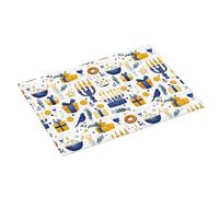 Festival Elements - Tappetino scolapiatti grande per bancone della cucina, 45,7 x 61 cm, in microfibra assorbente, tappetino antiscivolo per scolapiatti con anello per appendere
