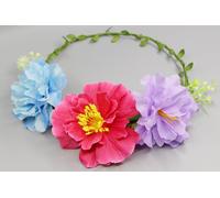 Festival Fascia-Capelli Fiori Corona Capelli Comunione Figli Rosa Blu Lilla