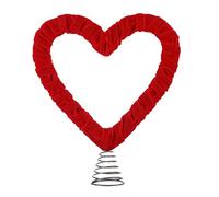 Festival Love Theme Spring Loaded Tree Toppers Stella per la decorazione domestica Decorazione PVC Albero di Natale Ornamento