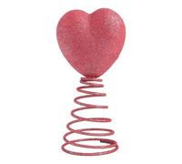 Festival Love Theme Spring Loaded Tree Toppers Stella per la decorazione domestica Decorazione PVC Albero di Natale Ornamento