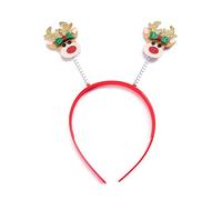 Festival, Natale, donne, studenti, lavare il viso, fascia per capelli brillante rimbalzante a forma di alce fasce per capelli con paillettes cerchio per capelli regali di Natale per mamma e papà