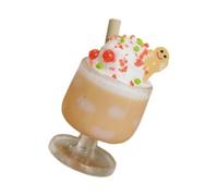 Festival Tema Casa di Bambola Accessori Resina Natale Pane Bevanda Modello Figura per Sabbia Modello Scena Impostazione Miniature Drink Figura