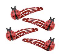 Festival Tema Coccinelle Clip Di Capelli Set Di 4 Per Le Donne Ragazza Moda Barrettes Pin Side Pin Party Styling Tool Cartoon Hairpin