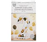 Festival Time, EA10352, Porta Palloncini con Numeri H80cm, Personalizza la Tua Decorazione di Compleanno con Questo Porta Palloncini Leggero e Facile da Montare, Divertimento assicurato!