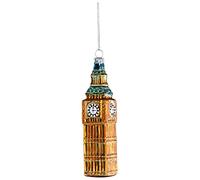 Festive - Bicchiere in vetro dorato Big Ben 13 cm