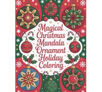 Festive Christmas Mandala Ornament Coloring: A joyful and relaxing holiday collection designed for kids and adults seeking peaceful Christmas creativity.
