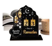 Festive Countdown Decor - Holiday | Tabletop Middle Eastern Celebration Ornament Daily Use for Home Office Living Room Kitchen Entryway Shelf Fun Seasonal Tradition