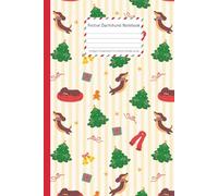 Festive Dachshund Notebook: Cute Christmas Dachshund Pattern • College Ruled • 6 x 9 Inches • 120 Pages • Holiday Writing Journal