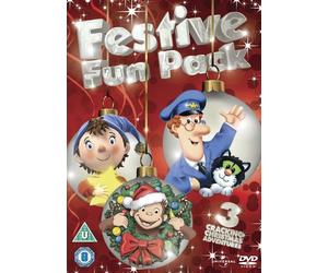 Festive Fun Pack - Postman Pat Magic Christmas / Noddy Jingle Bells / Curious George A Very Monkey C [Edizione: Regno Unito]