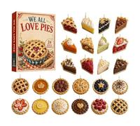 Festive Holiday Calendar, Flat Dessert Figurine, Ornament Numeric Detail | Colorful Acrylic Countdown Set, Winter Decor with Classic Style, Celebration Tool for Fireplace Wall