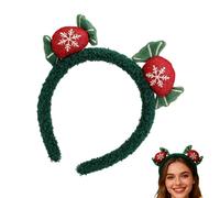 Festive Holiday Hairband - Plush Christmas Headpiece, Cute Winter Accessory, Charming Headwear for Seasonal Festivities, Fun Decoration for Holiday Costume and Winter Gatherings