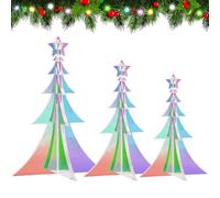 Festive Home Accent: With its prismatic iridescent appeal, this tabletop Christmas tree adds an elegant design element to your home decor, enhancing the beauty of your space during the winter Christma