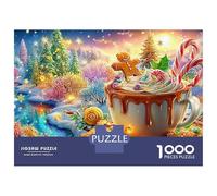 Festive Hot Cocoa with Gingerbread Puzzle Da 1000 Pezzi Giochi Di Puzzle Per La Famiglia Per Tutte Le Età 70x50cm/1000pcs