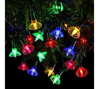 Festive Lights - 2,4 m Pickwick Shade Vintage Retro Style Christmas Fairy String Lights - 20 LED multicolori - Interni ed esterni a batteria Stagionale Decorazione natalizia con timer 6 ore