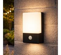 Festive Lights Luce da parete di sicurezza ricaricabile USB, 18,5 cm, con sensore di movimento e kit di montaggio, versatile da appendere, 60 SMD LED da campeggio, rilevatore di movimento (lampada