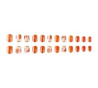 Festive Press On Nails Full Covers Unghie finte del Ringraziamento Unghie artificiali autunnali acriliche unghie a tema