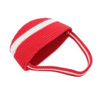 Festive Red Cotton Rope Basket Foldable Storage Bin for Snacks and Toys