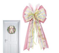 Festive Ribbon Ornament - 50 x 28 cm Tessuto Multicolor Display, Door Decor | Cheerful Decorative Piece Featuring Bright Detail For Case Entrance Office Lounge Garden Interior Spaces And Surroundings