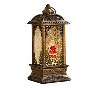 Festive Snow Globe Lantern - Lighted Santa Holiday Ornament for Christmas Display | Glittering Globe for Tree Decor, Bedroom Accent, and Windowsill Charm, Suitable for Friends, Adults, and Teens