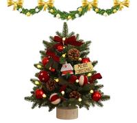 Festive Tabletop Holiday Tree, Christmas Tree for Desk, albero di Natale, decorazione artificiale per la casa, albero di Natale portatile, decorazione natalizia