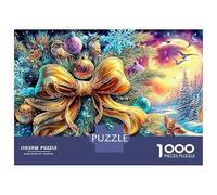 Festive Tree Puzzle in Cartone Extra Spesso Da 1000 Pezzi, Decoration, Puzzle Fai Da Te, Ultra Difficile, Allenamento Mentale, Sfida, Intrattenimento 38x26cm/1000pcs