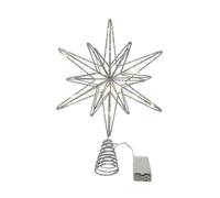Festive Tree Topper - Iron 20 LED | Star Light Decor