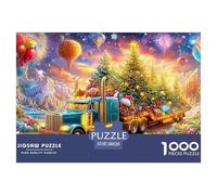 Festive Truck Carries Decorated Christmas Tree Puzzle Da 1000 Pezzi Christmas Style Perfetto Regalo Per Ragazzi, Ragazze, Uomini E Donne 38x26cm/1000pcs