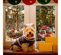 Festive WFor tutti gli adesivi FeFor ating ChristmFor come motivi, MFor ade di robusto PVC, progettato per EFor asy uso su più assi SurfFor tra cui WFor alls For e