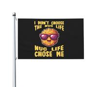 Festivo Bandiera doppia faccia I Didn't Choose The Nug Life Chicken Net Flag Colorato Bandiera con occhielli in metallo 3x5 Ft per Feste e celebrazioni,Decorazioni per giardino