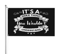 Festivo Decorazione esterna It'S A Mike Thing You Wouldn'T Understand Flag Divertente Bandiera con occhielli in metallo 3x5 Ft per camere da letto,Decorazioni perpatio