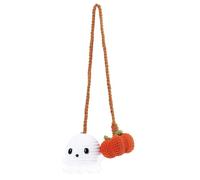 Festivo Halloween Carino Auto Appeso Piccolo Spettro All'uncinetto Interni Accessori Retrovisore Crochet Giocattolo Regalo Decorazione di Halloween Ghosthanging Ornamento Ciondolo Auto Cartoon Per
