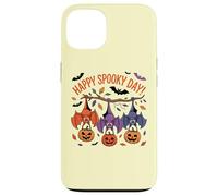 Festivo Happy Spooky Day Carino pipistrelli Halloween Design Custodia per iPhone 13