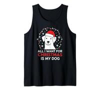 Festivo Tutto Quello Che Voglio è Il Mio Cane Canine Lover Christmas Canotta