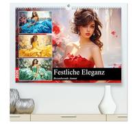 Festliche Eleganz. Bezaubernde Anmut (hochwertiger Premium Wandkalender 2026 DIN A2 quer), Kunstdruck in Hochglanz: Die bezaubernde Welt schöner Frauen in festlichen Ballkleidern