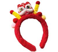 Festliche Stirnbänder Für Damen - Neujahrs-Plüsch-Haarreifen Mit Drehstab, Frühlingsfest, Cosplay-Stirnbänder Für Frauen,Festliche Stirnbänder Für Kinder | Frühlingsfest Stirnband Plüsch Haarband