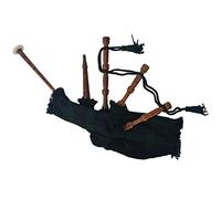 Festnigh Set Cornamusa Scozzese delle Great Highland Watch Tartan Verde e Nero