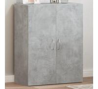 Festnight Armadio Ufficio Schedario da Ufficio Arredo Ufficio Mobiletto Ufficio Armadi da Ufficio Schedario Grigio Cemento 60x32x775 cm in Legno Multistrato