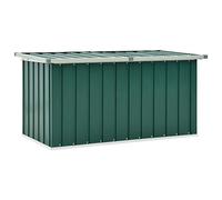 Festnight Baule da Esterno Box Giardino Contenitore da Esterno Verde 129x67x65 cm