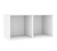 Festnight Contenitore per Vinili in Truciolato, Mobiletto Porta Dischi Moderno per Soggiorno e Camera da Letto, 71x34x36 cm