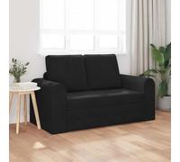 Festnight Divano Letto 2 Posti, Divano 2 Posti, Divano Letto Matrimoniale, Divano Letto Pieghevole, Divano Letto 2-in-1 in Velluto Nero 148x71x83 cm