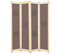 Festnight Divisorio Pieghevole 4/5/6 Pannelli in Tessuto,Divisorio per Ambienti,Divisorio,Paravento Legno,Separè per Interni,Paravento separé,Divisorio Interno,Separe divisorio Interno Moderno