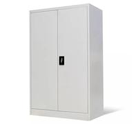 Festnight Schedario in metallo Armadio Archivio per i documenti da Ufficio in Acciaio Grigio