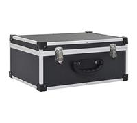 Festnight Vaglietta Porta cd DVD in alluminio, Custodia per 60 CD in ABS Nero