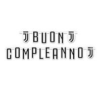 Festone Bianconero, Banner Ghirlanda con Scritta 'Buon Compleanno' per Festa Party Anniversario Addobbi Decorazioni a Tema Calcio - 2 mt