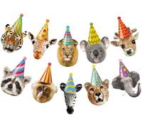 Festone Buon Compleanno,Decorazioni a tema Giungla per Bambini, Banner con Animali Safari per Festa Maschietto Femminuccia