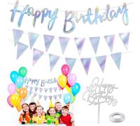 Festone Buon Compleanno Scritta Banner Happy Birthday Decorazioni Striscione per Festa di Compleanno Fai da Te