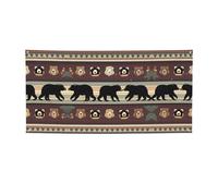 Festone con stampa orso, sfondo decorativo per feste di compleanno, Capodanno, Natale.